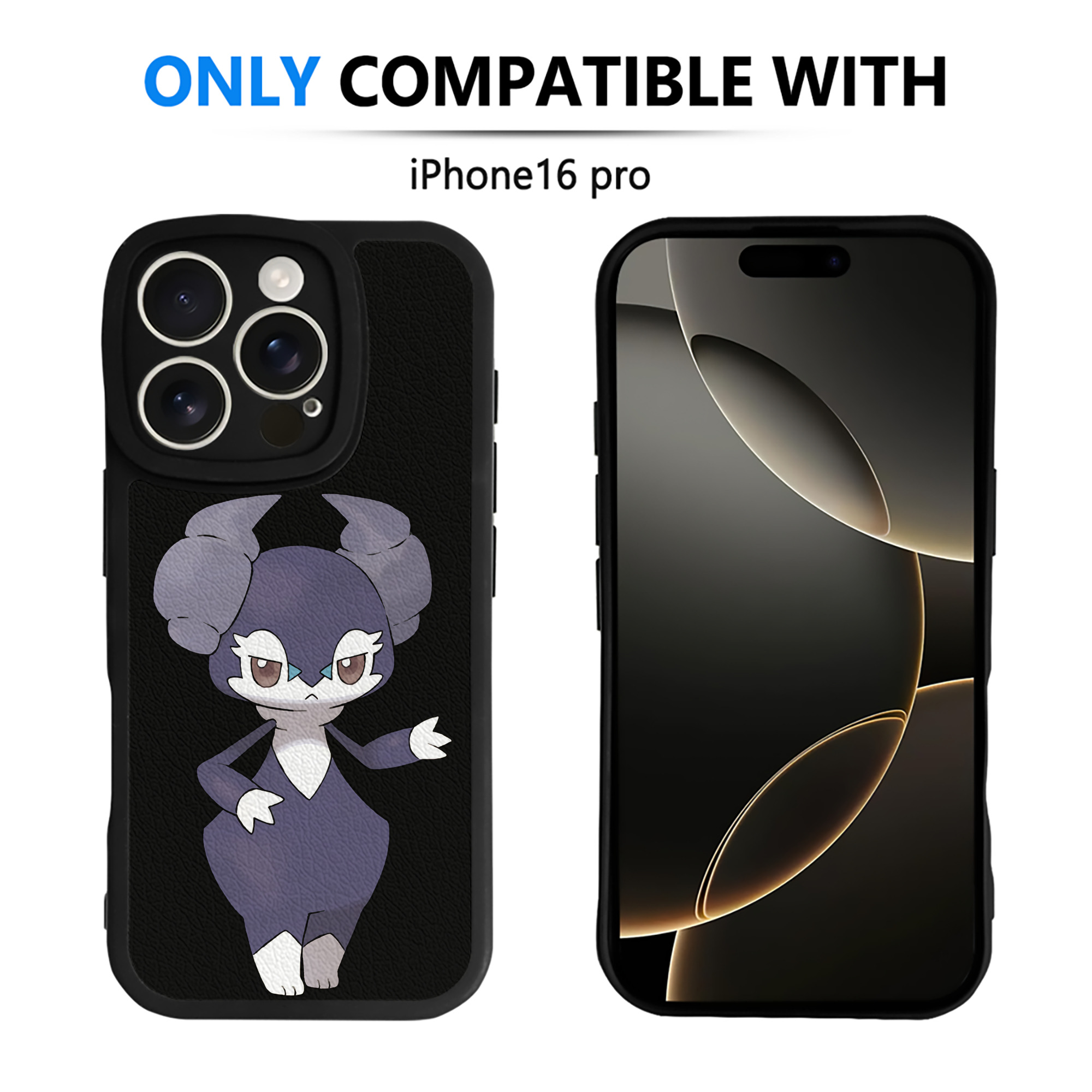（画像用） ポケットモンスター Pokémon 【iPhone 16シリーズ対応】シリコンスマホケース（レザー調） 材質：シリコン